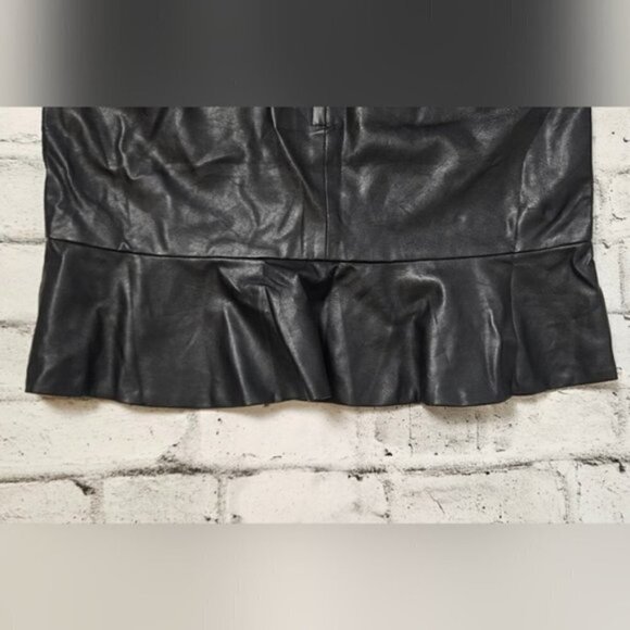 Ricki's Faux Leather Ruffle Midi Skirt NWT - Picture 4 of 10